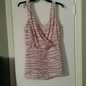 CAbi pink/brown bustier
