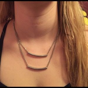 Double bar necklace