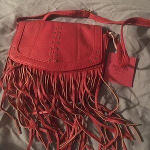 NWT crossbody fringe bag