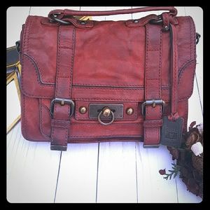 Frye Cameron Satchel in Burnt Red