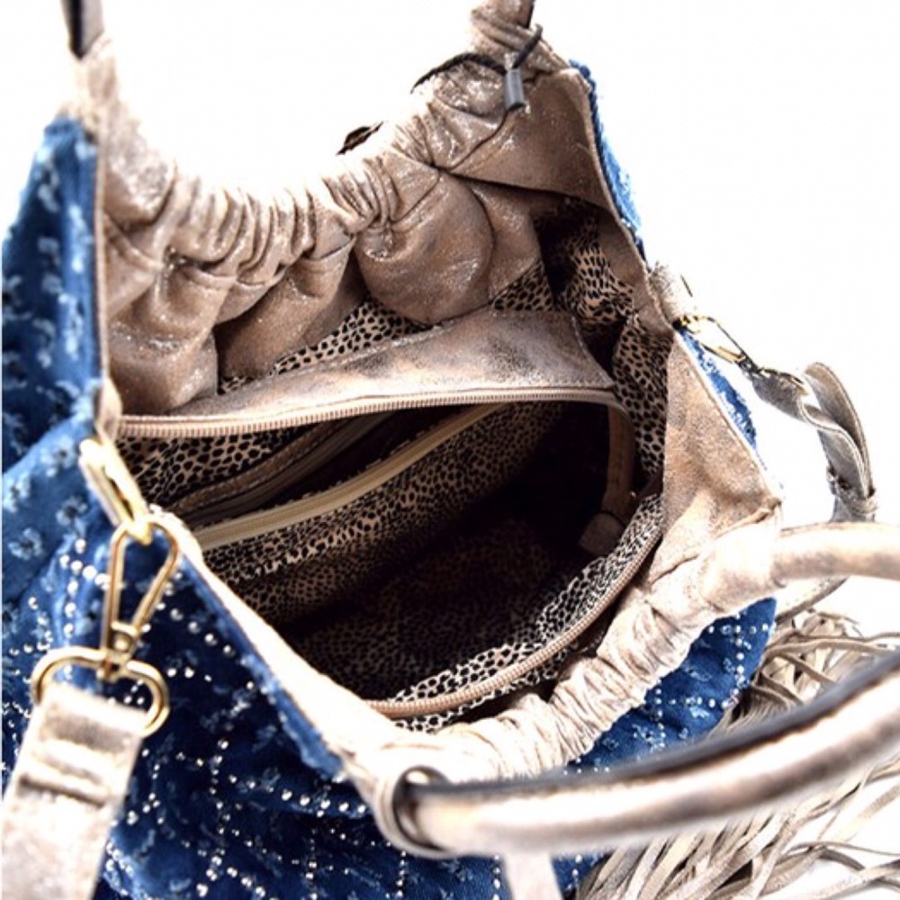 🌸SPRING SALE🌸The Distressed Denim Hobo Bag - Picture 6 of 6