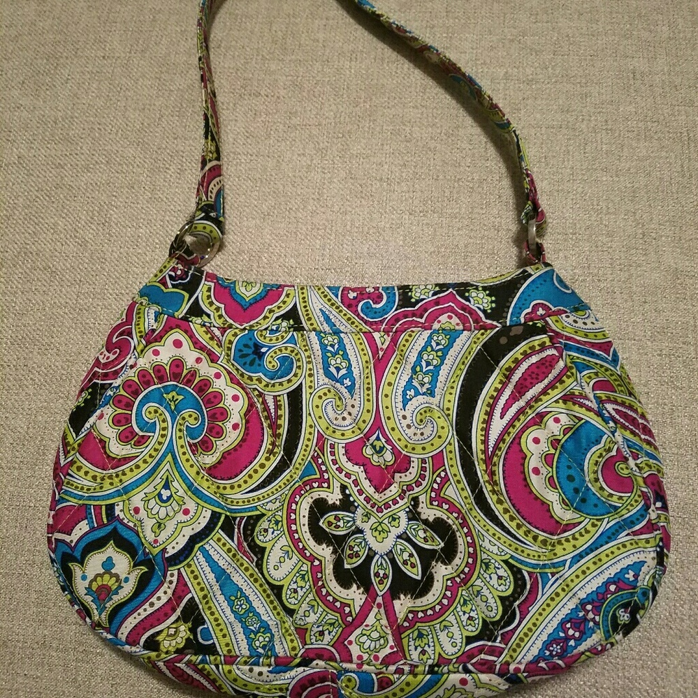 Vera Bradley Zoë Silk Paisley Hobo