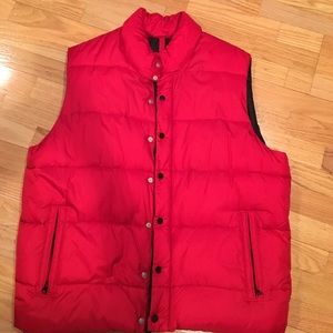 Men black and red vest