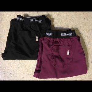 Grey's Anatomy Active Scrub Pants Med Black only