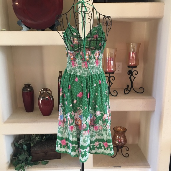 Forever 21 green Floral summer dress - Picture 3 of 4