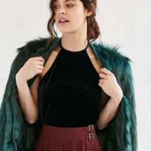 Black velvet Urban Outfitters Tank