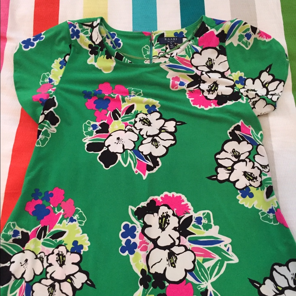 Kaari Green Floral Dress