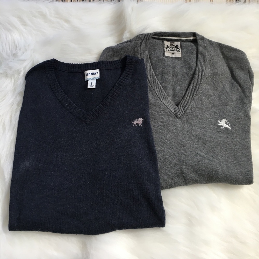 Men's bundle Old Navy Express v neck sweaters