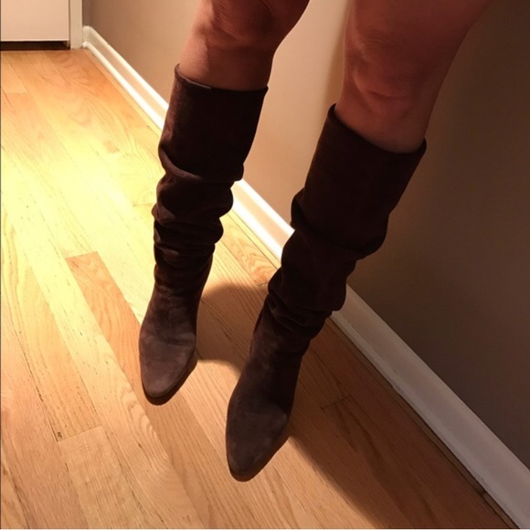 Beautiful Pre-Loved Brown Suede Boots - Picture 2 of 5
