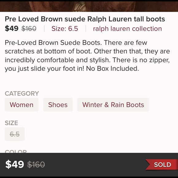 Beautiful Pre-Loved Brown Suede Boots - Picture 5 of 5