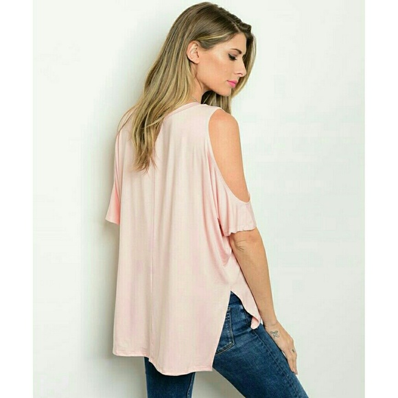 Pink cold shoulder tunic top S NWT LAST ONE!! - Picture 3 of 4