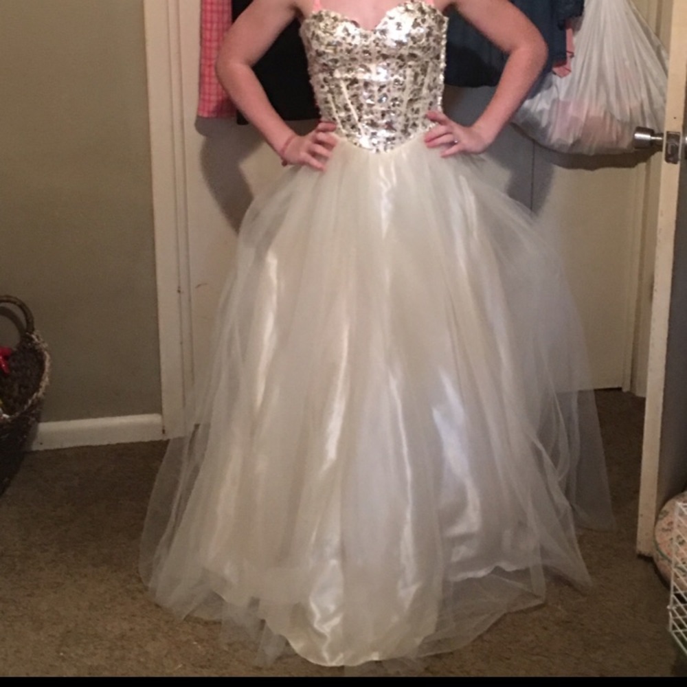 Ivory ball gown