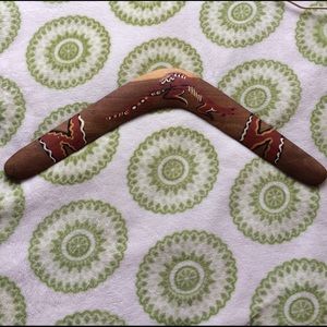 Vintage Aboriginal creations boomerang. Handmade boomerang