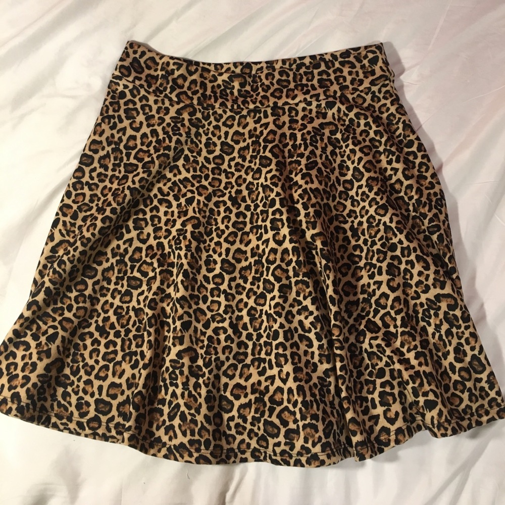 Cheeta print skater skirt🐆