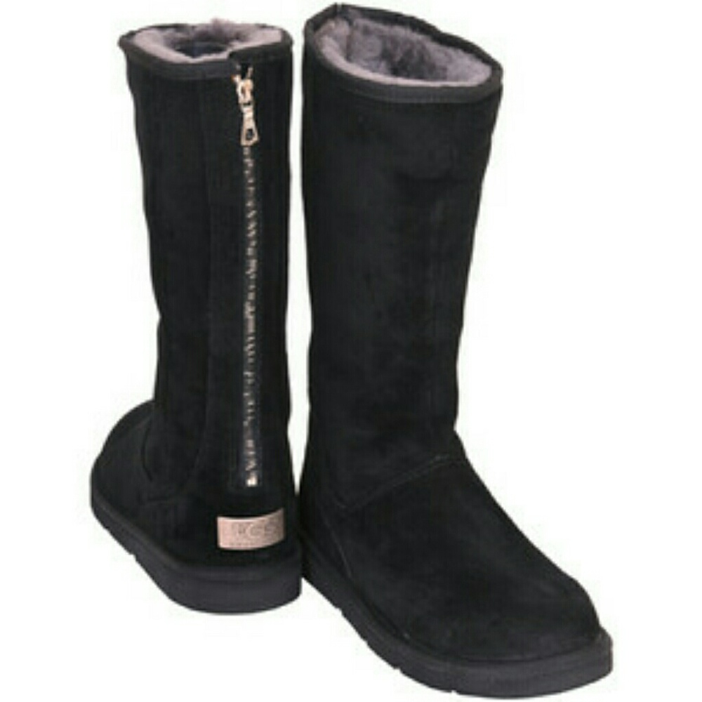 Authentic black zip-up uggs!