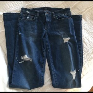 Joe's Boyfriend Fit Distressed Bootcut Jeans