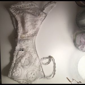 La hearts CROCHET BIKNI top