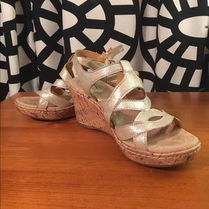 b.o.c. Born Concept Chyna Gold Wedge Sandals