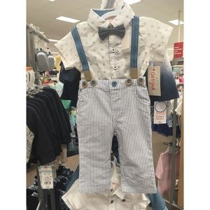 Baby Boy Suspender Pants Outfit