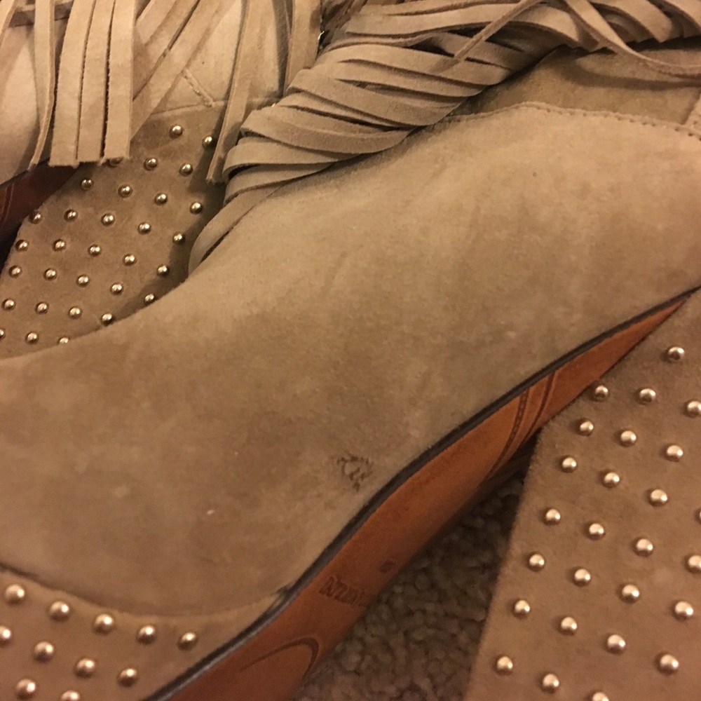 Enzo Angiolini Fringe Heel Boots size 6.5 - Picture 4 of 4