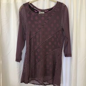 Striped Purple Tunic with undertank