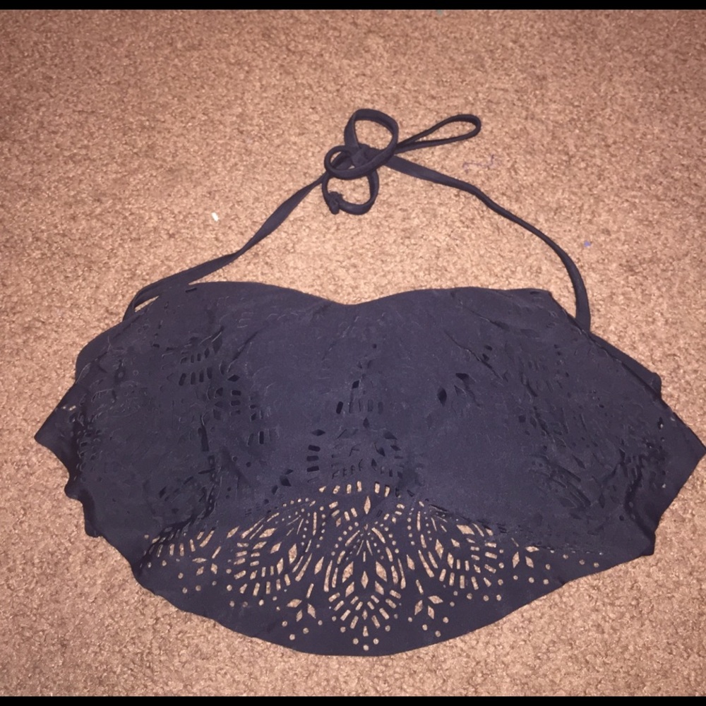 Black bathing suit top