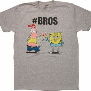 NEW! Spongebob Squarepants #Bros shirt