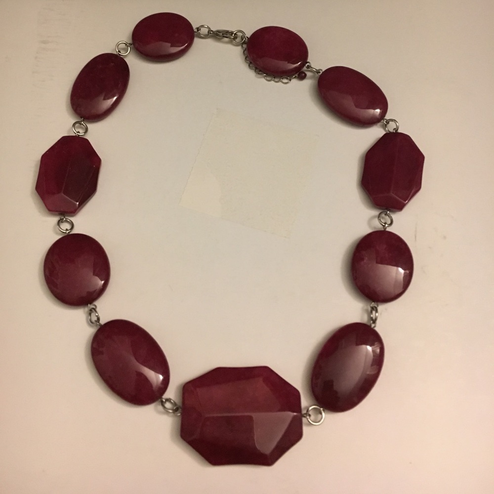 Maroon necklace