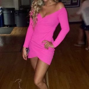 Off shoulder mini dress