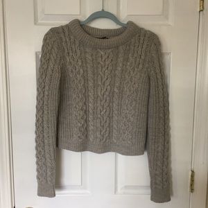Club Monaco Meera Cable-knit Sweater in grey