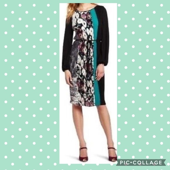 BcbgMaxAzria Evie pleated belted career dress - Picture 6 of 8