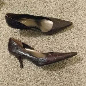 Nine West leather heels