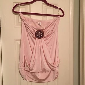 NWT Beautiful pink tube top size L