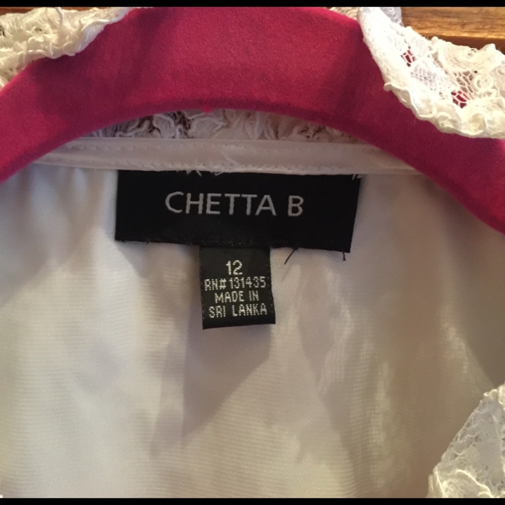 Woman's Cheeta B white lace blouse