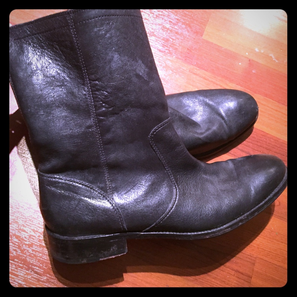 Cole Haan black leather boots