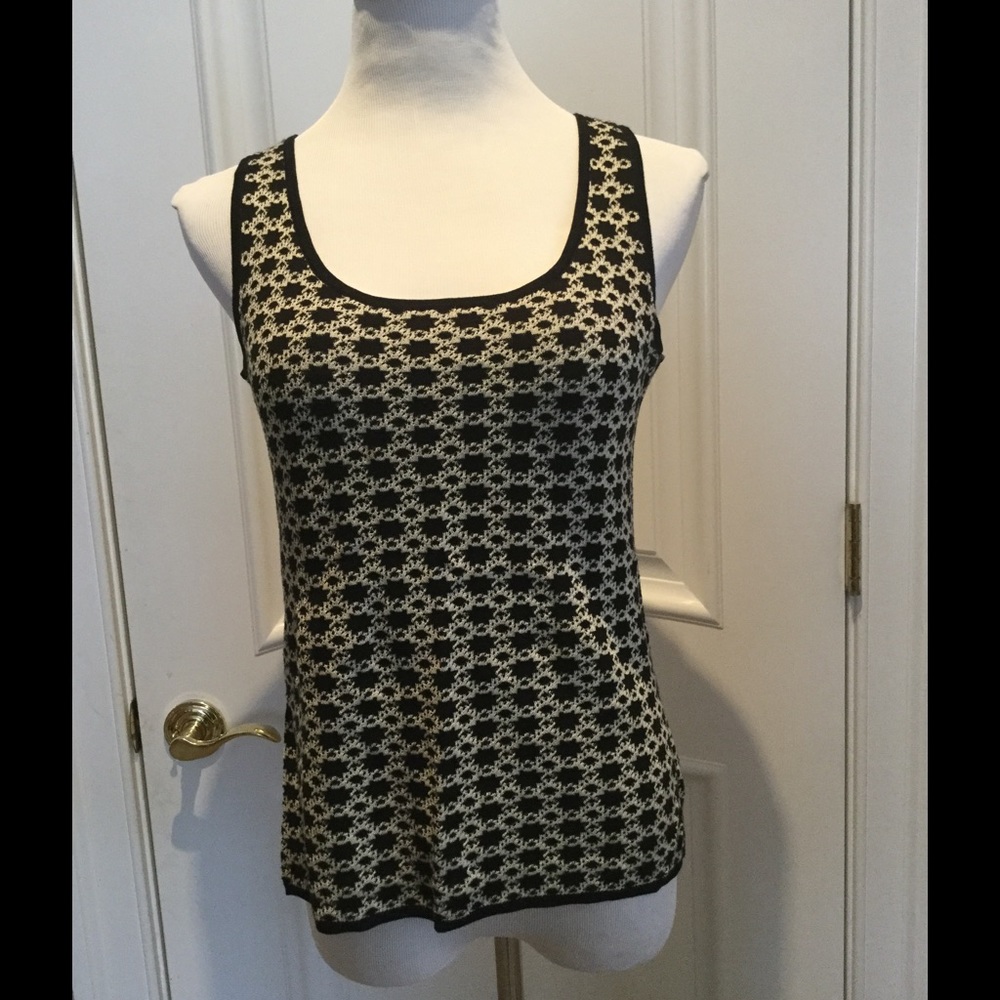 Ivanka  Trump black and white Reversible Sweater