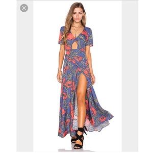 Tularosa desi wrap maxi dress