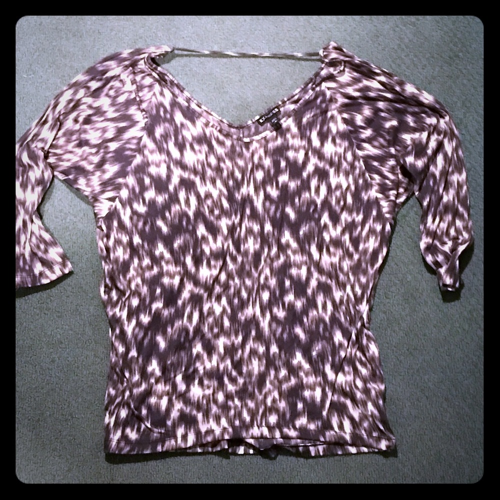 Express Double V neck top