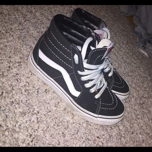 Black vans sk8 hi's
