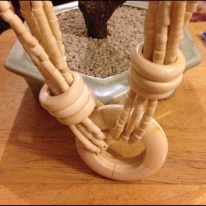 Antique  yak bone necklace