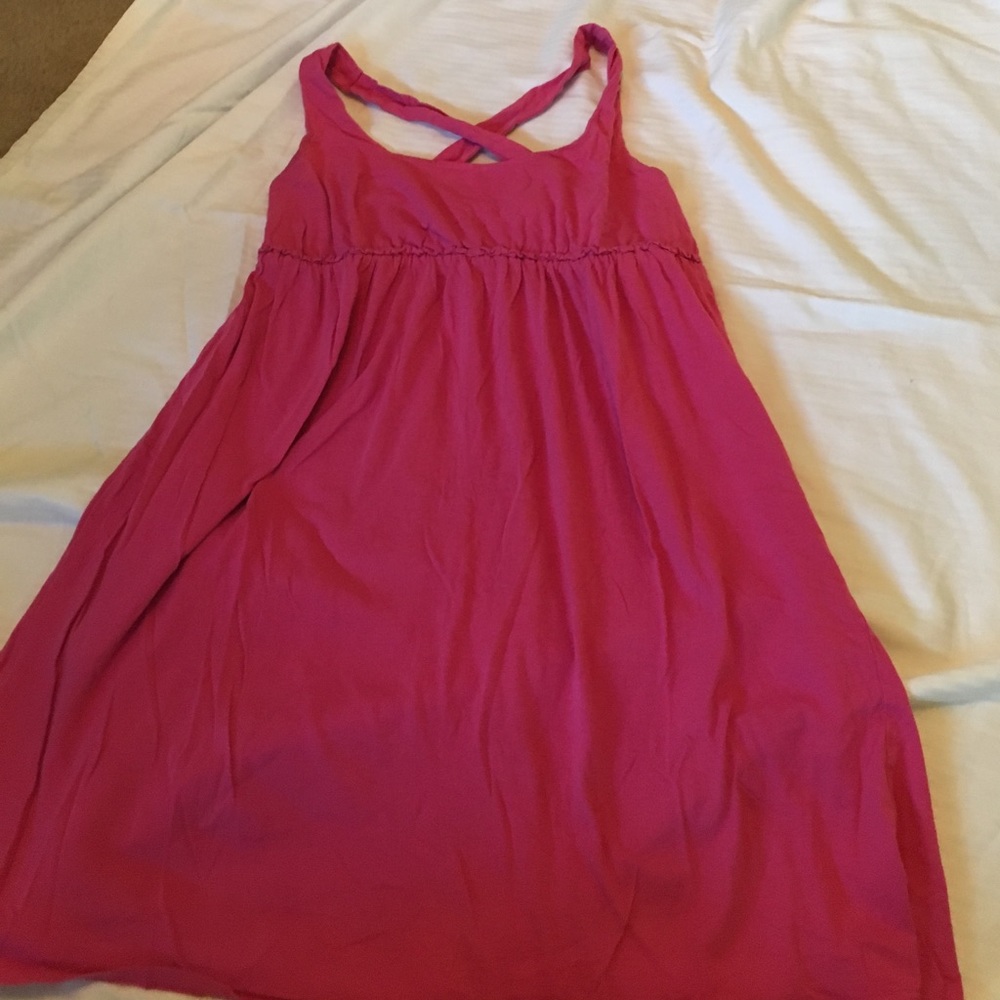 Hot pink dress