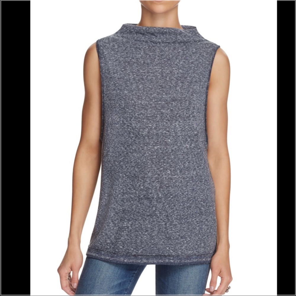 Free People Madrid Mock Neck Top