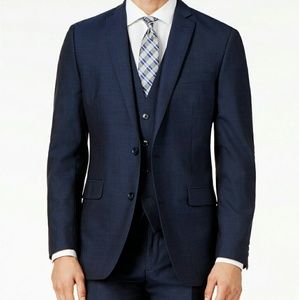 Bar III - Midnight Blue Men's Slim-Fit Suit - 40L
