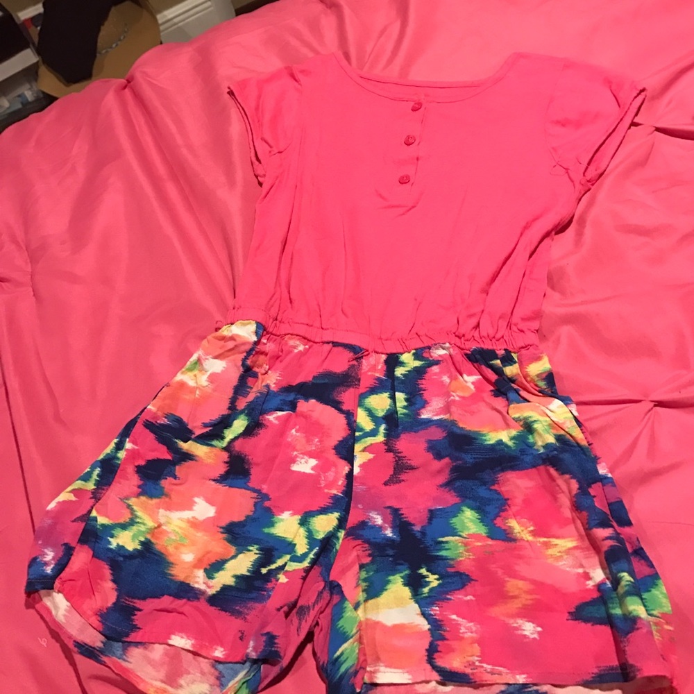 Girls Floral Romper