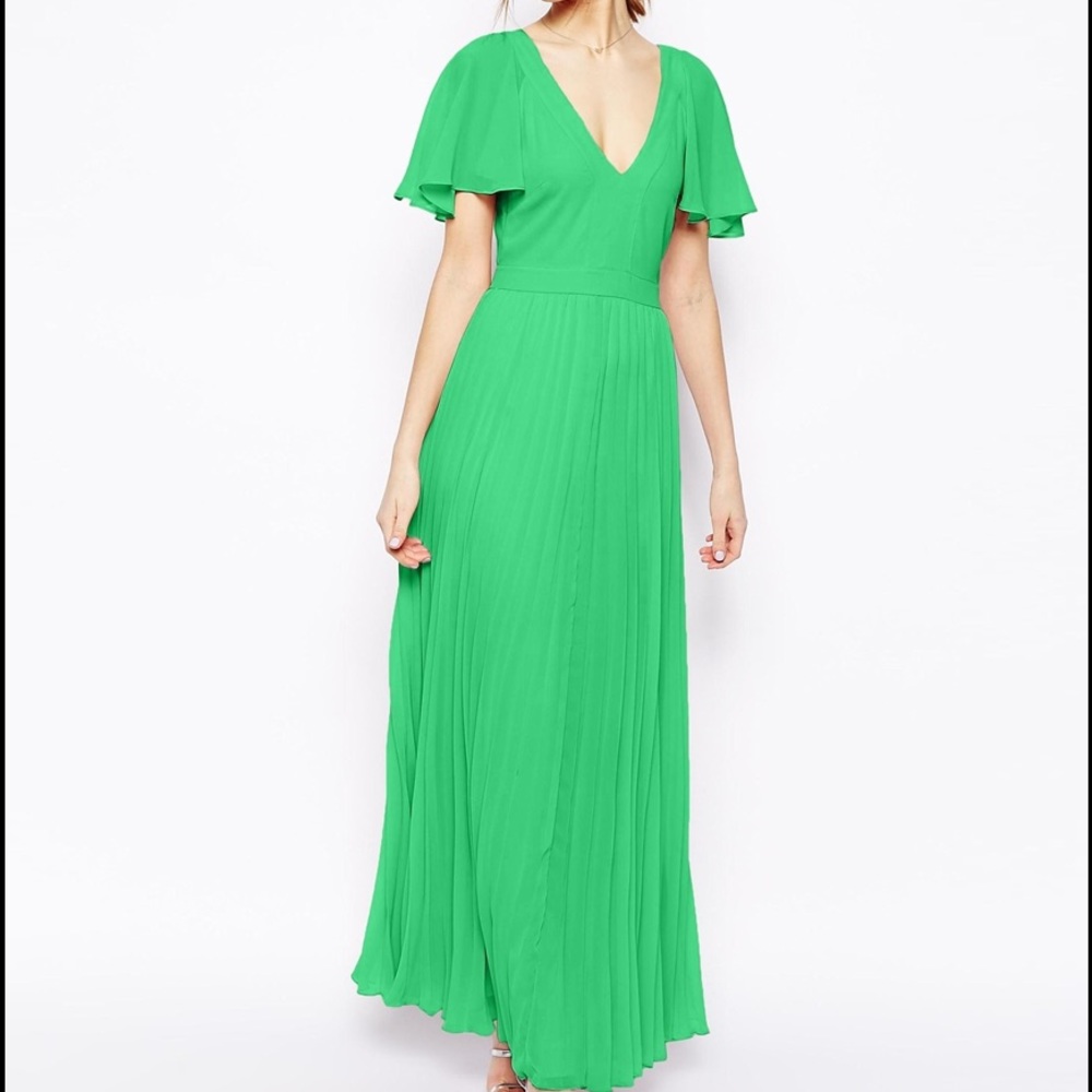 Asos maxi pleated dress