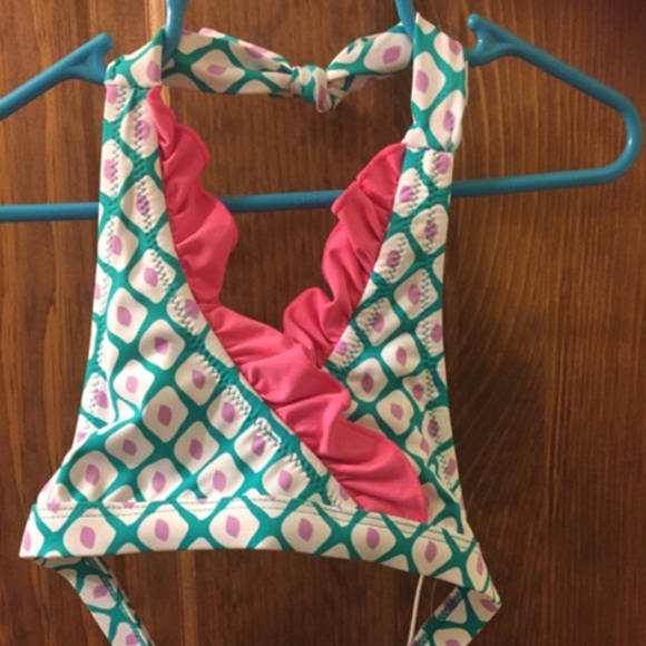 Ruffle Halter Bikini Top - Picture 2 of 5