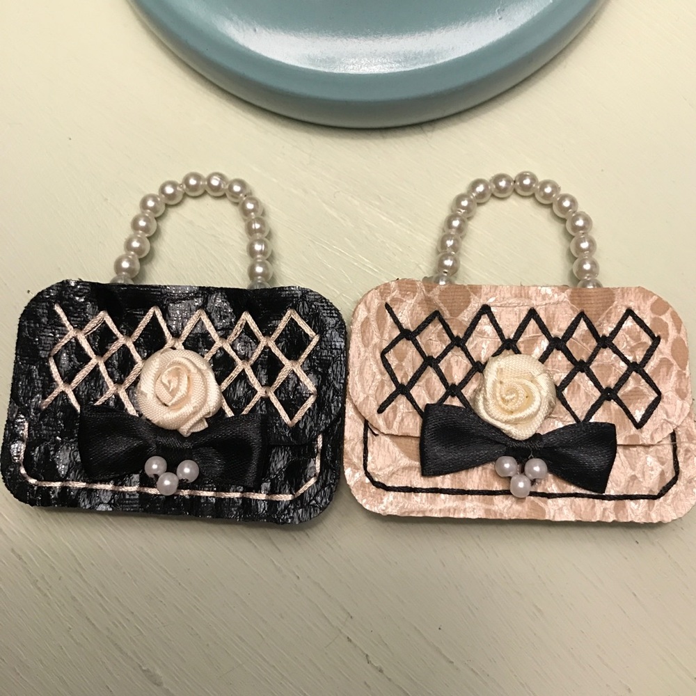 New beautiful pearl bag brooches / pins $15 each