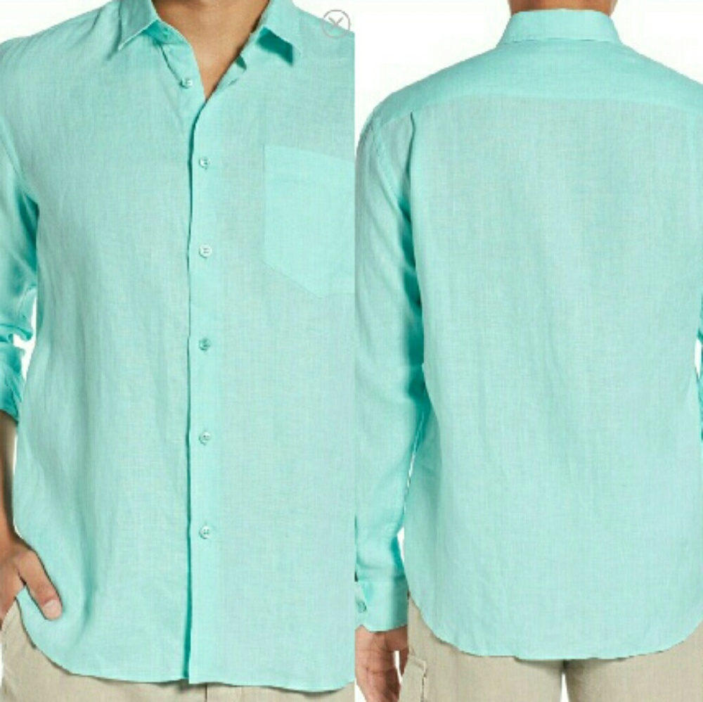 Vilebrequin Regular Fit Linen Shirt Size L