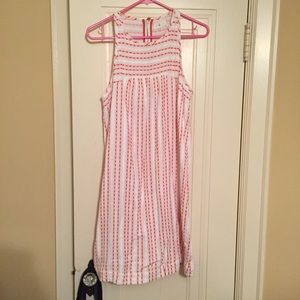 Lou & Grey for Loft - pink and white dress