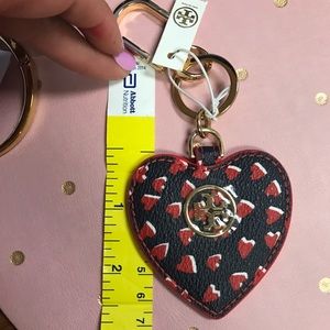 Tory Burch hearts key chain or purse chain